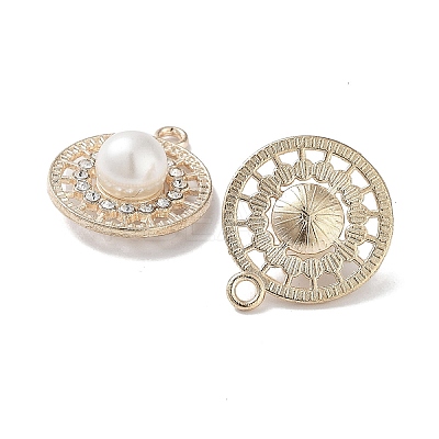 ABS Imitation Pearl Bead Pendants FIND-C042-01G-1