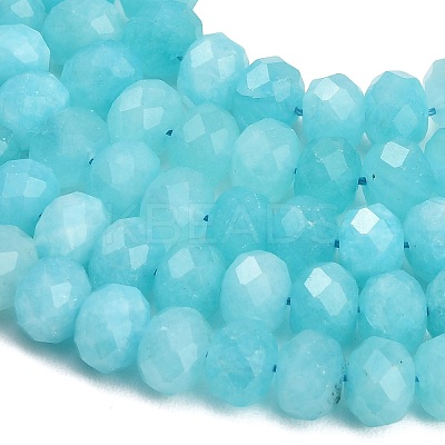 Faceted Dyed Natural White Jade Beads Strands GG-CBAE966-01B-M-1