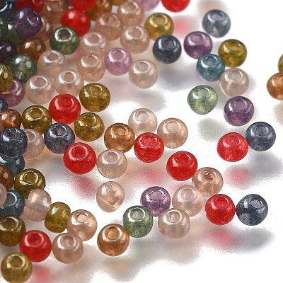 Baking Paint Imitation Jade Glass Seed Beads GLAA-P073-01A-1