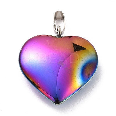 Electroplate Non-magnetic Synthetic Hematite Pendants G-I315-01A-1