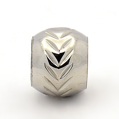 Tarnish Resistant 201 Stainless Steel Beads STAS-M003-24P-1
