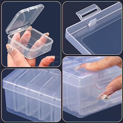 1Pc Rectangle Plastic Craft Organizer Case Sets CON-DJ0001-47B-1
