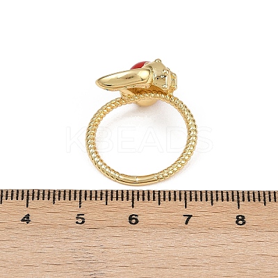 Brass Micro Pave Cubic Zirconia Cuff Rings RJEW-C139-08G-1