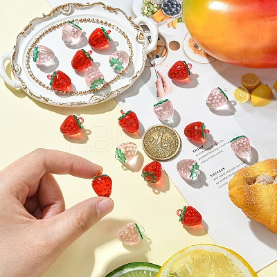 10Pcs Transparent Acrylic Pendants OACR-YW0002-31A-1