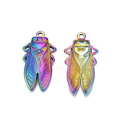 Ion Plating(IP) 201 Stainless Steel Pendants LS-X-STAS-S119-165M-1