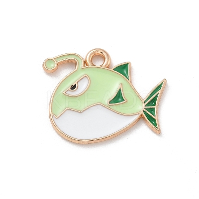 Alloy Enamel Pendants ENAM-A008-44KCG-03-1