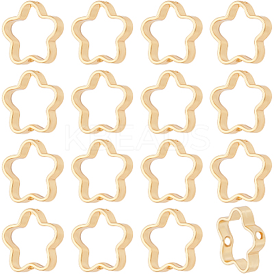 60Pcs Rack Plating Alloy Bead Frames FIND-BBC0002-34-1