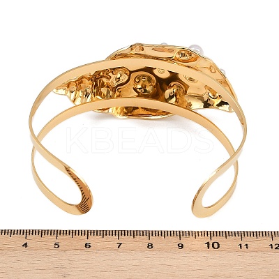304 Stainless Steel Cuff Bangles for Women BJEW-A049-04F-G-1