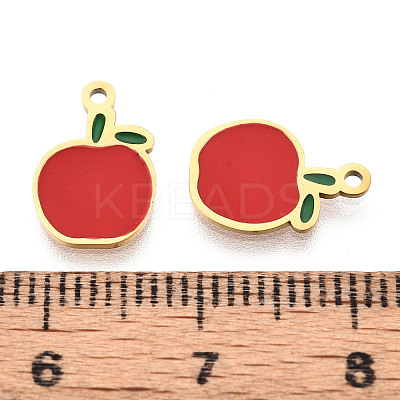 304 Stainless Steel Enamel Charms LS-STAS-T065-52G-01-1
