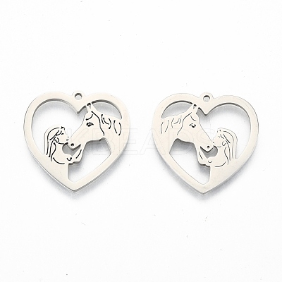 Non-Tarnish 201 Stainless Steel Pendants STAS-N098-118P-1