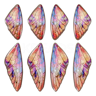 Transparent Resin Wing Pendants Set RESI-TAC0021-01D-1