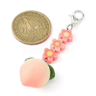 Fruit Resin Pendant Decoration HJEW-JM01554-04-1