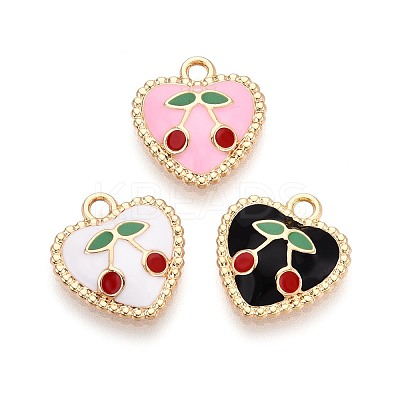 Alloy Enamel Pendants PALLOY-T092-33G-1