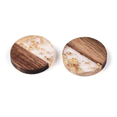 Resin & Walnut Wood Pendants RESI-T057-39A-1