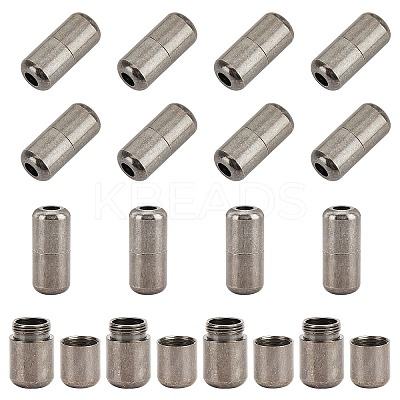 Brass Capsule Lace Lock Buckles KK-PH0001-29B-WH-1