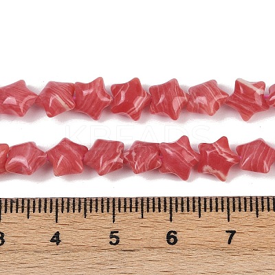 Synthetic Rhodochrosite Beads Strands G-Z080-A13-8mm-1