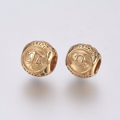 316 Surgical Stainless Steel European Beads STAS-F195-128G-03-1