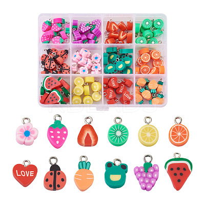 Handmade Polymer Clay Charms CLAY-KS0001-01-1