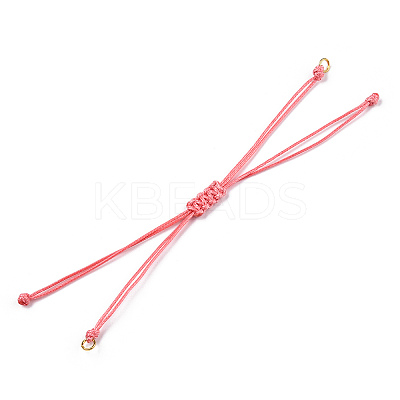 Korean Waxed Polyester Cord Braided Bracelets MAK-T010-06G-1