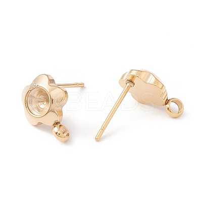 304 Stainless Steel Stud Earring Findings STAS-P308-04G-1