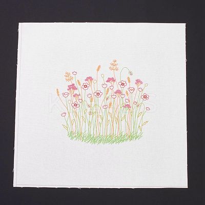 DIY Embroidery Fabric with Eliminable Pattern DIY-P032-C02-1