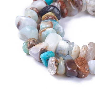 Natural Blue Opal Beads Strands G-I225-13A-1