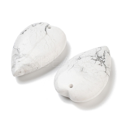Natural Howlite Pendants G-D087-02L-1