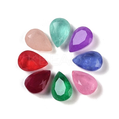 Glass Rhinestone Cabochons GLAA-A013-07B-M-1