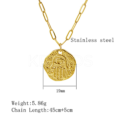 304 Stainless Steel Pendant Necklaces QZ6999-5-1