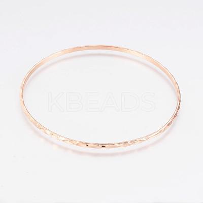 304L Stainless Steel Buddhist Bangles BJEW-G568-15RG-1