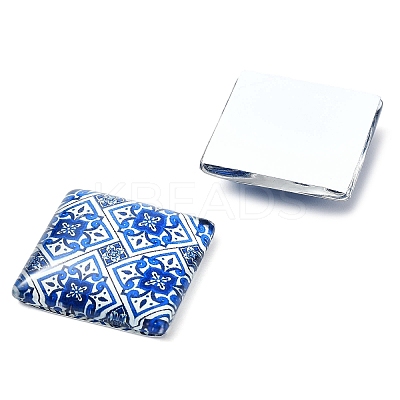 16Pcs Glass Cabochons GGLA-S059-02A-1