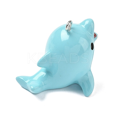 Marine Theme Opaque Resin Pendants LS-RESI-P047-01C-P-1