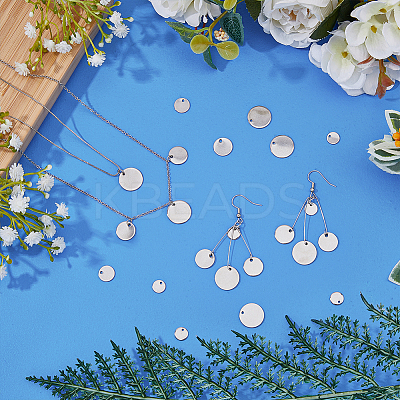 140Pcs 4 Style 304 Stainless Steel Charms STAS-HY0001-39-1