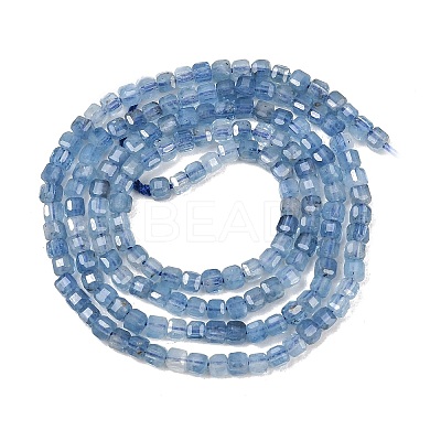 Natural Devil Blue Aquamarine Beads Strands G-B175-C02-2x2mm-1