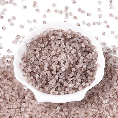 Frosted Glass Seed Beads SEED-N012-01K-1