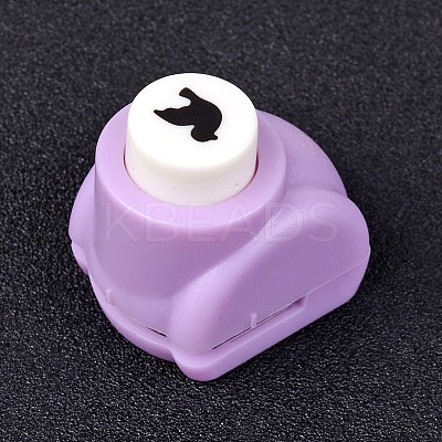 Random Single Color or Random Mixed Color Mini Plastic Craft Paper Punch Sets for Scrapbooking & Paper Crafts AJEW-L051-05-1