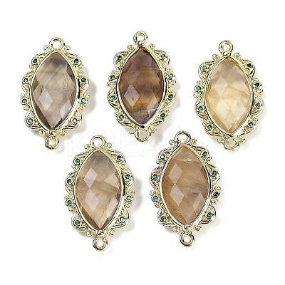 Natural Gemstone Faceted Horse Eye Links G-B126-02G-1