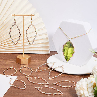 50Pcs Tibetan Style Alloy Open Back Bezel Big Pendants FIND-CA0008-77RG-1
