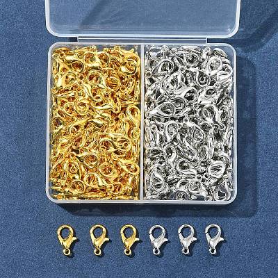 300Pcs 2 Colors Zinc Alloy Lobster Claw Clasps FIND-FS0003-33-1