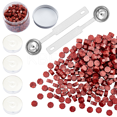 Sealing Wax Particles Kits for Retro Seal Stamp DIY-CP0003-50G-1