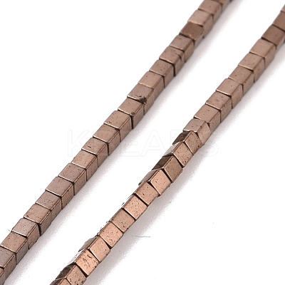 Electroplated Non-magnetic Synthetic Hematite Beads Strands G-G862-03A-1