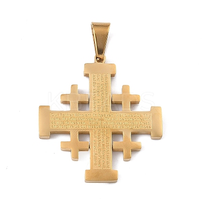 304 Stainless Steel Pendants STAS-C170-08C-G-1