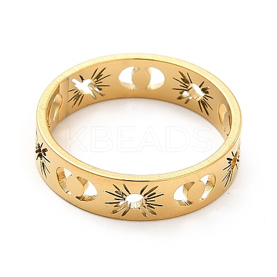 201 Stainless Steel Finger Rings for Women RJEW-M013-01G-1-1