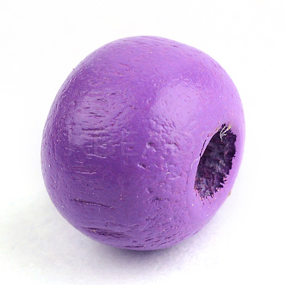Natural Wood Beads WOOD-S662-11x12mm-A12-1