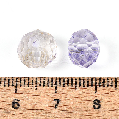 Baking Paint Transparent Glass Beads GLAA-N011-10mm-06-1