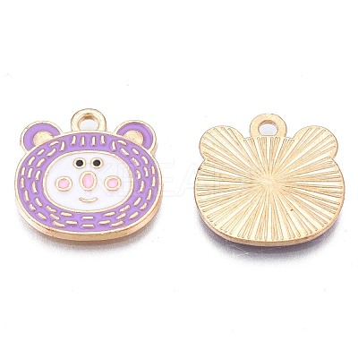 Alloy Enamel Pendants ENAM-N054-74B-1