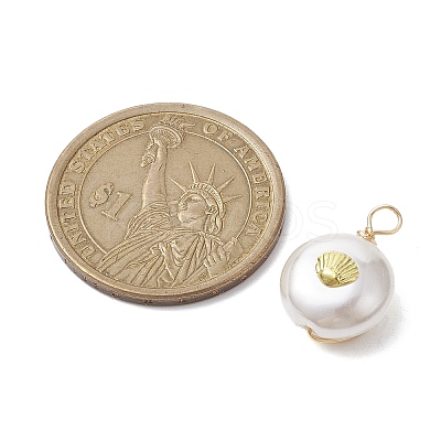 ABS Plastic Imitation Pearl Pendants PALLOY-JF02601-04-1