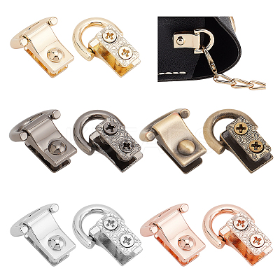 10Pcs 5 Colors Zinc Alloy Suspension Clasps FIND-WR0011-08-1