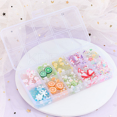 130G 10 Style Plastic Bubble Beads FIND-OC0004-04-1