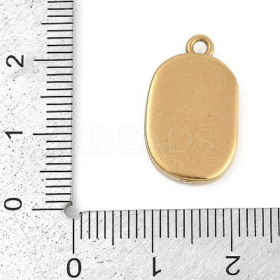 304 Stainless Steel Enamel Pendants STAS-I325-038G-1
